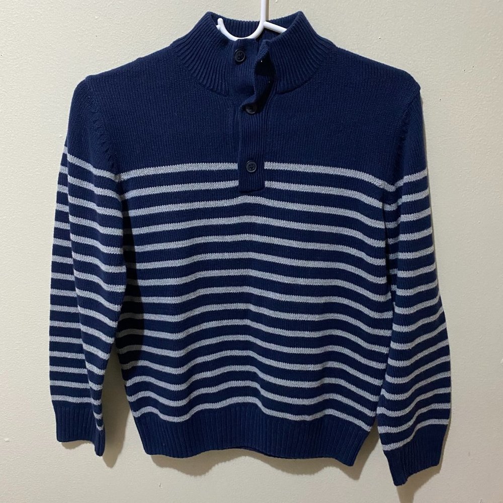 Place Kid's Boy Striped Sweater Size Large (10-12) (PRE-LOVED)